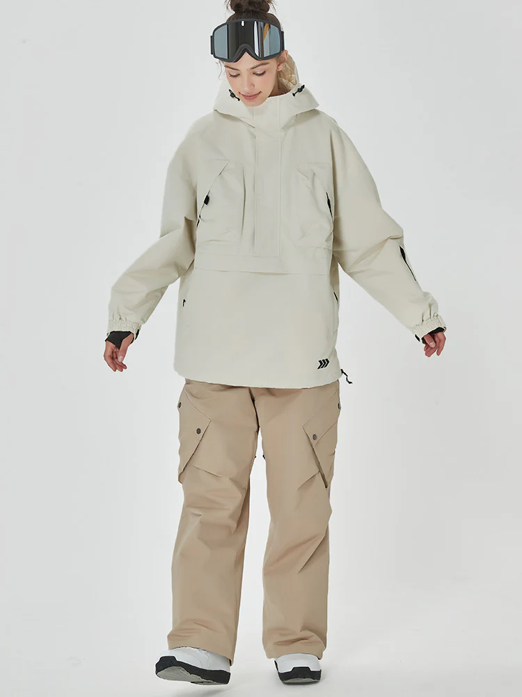Women's Freerider Baggy Anorak Jacket with Swag Cargo Snowboard Pants - Image 6