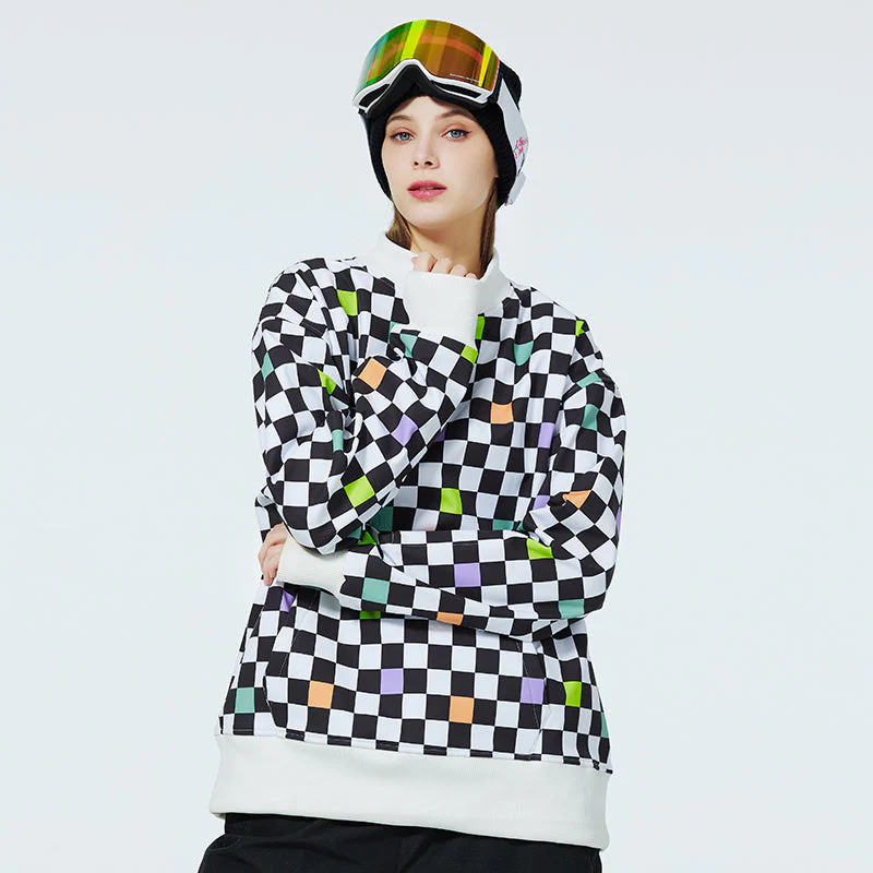 Women's Freestyle Round Neck Sweater Kangaroo Pocket Fleece Pullover - Image 3