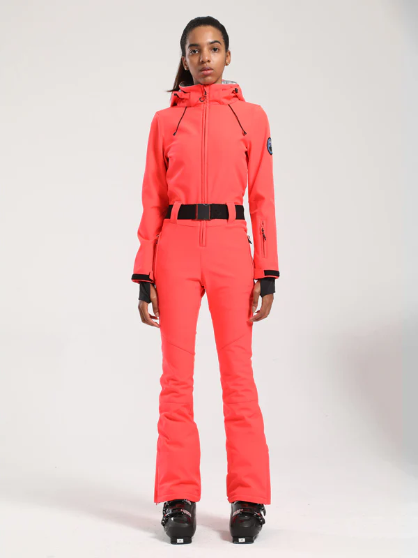 Women's Gsou Snow Classic Belted Flare One Piece Ski Suit - Image 10