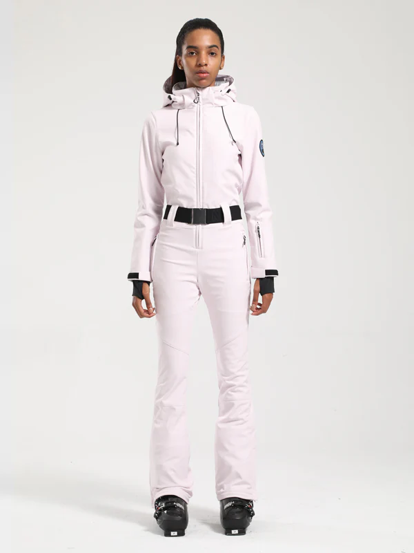 Women's Gsou Snow Classic Belted Flare One Piece Ski Suit - Image 23