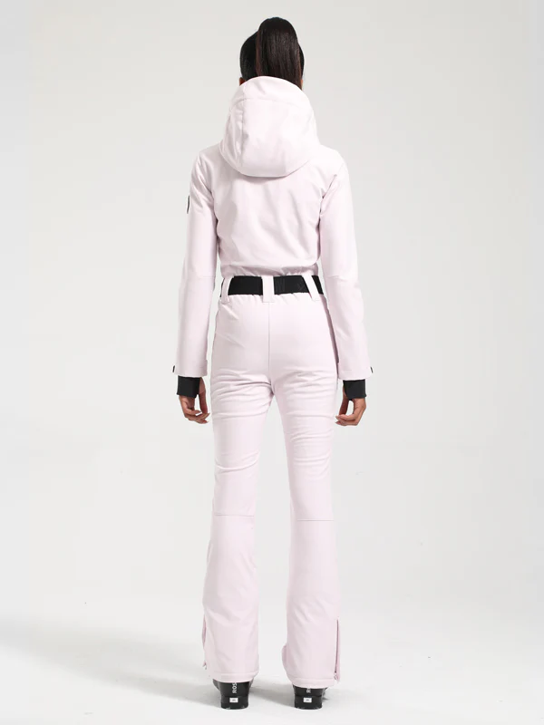 Women's Gsou Snow Classic Belted Flare One Piece Ski Suit - Image 24