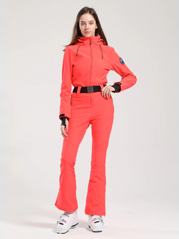 Women's Gsou Snow Classic Flare Belted Ski Suit - Image 5
