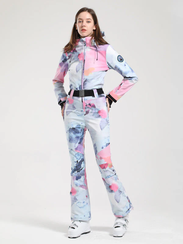 Women's Gsou Snow Classic Flare Belted Ski Suit - Image 9