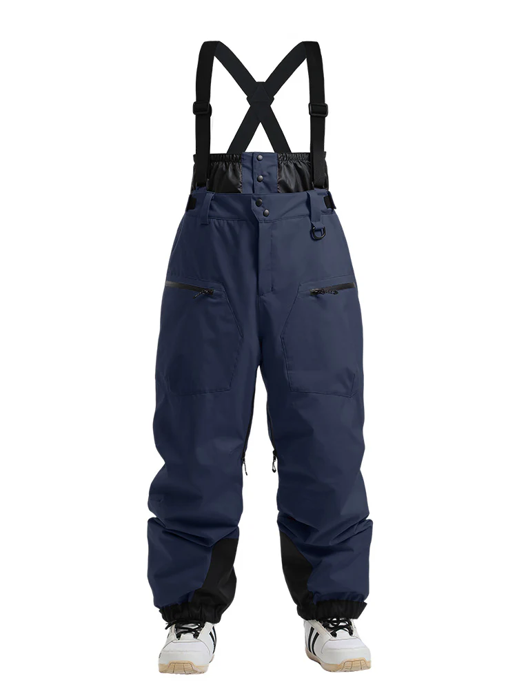 Women's Gsou Snow Durable Mountain Pro All Function Cargo Snow Bibs Pants - Image 20