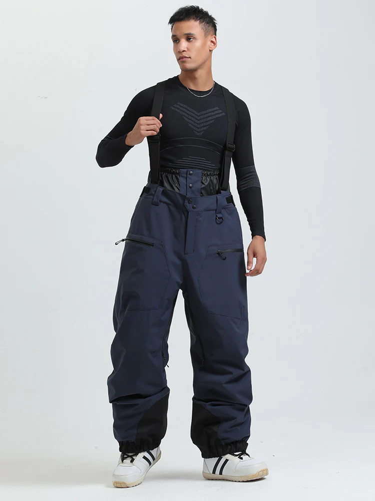 Women's Gsou Snow Durable Mountain Pro All Function Cargo Snow Bibs Pants - Image 21