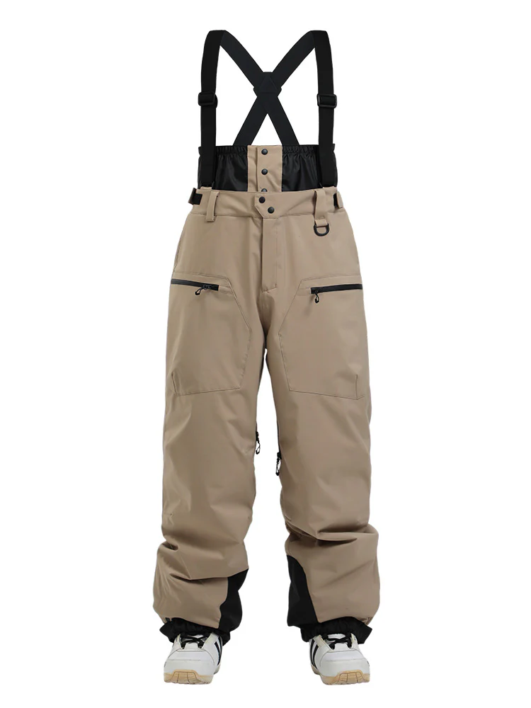 Women's Gsou Snow Durable Mountain Pro All Function Cargo Snow Bibs Pants - Image 5