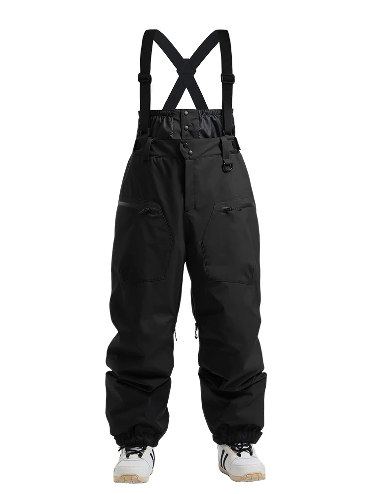 Women's Gsou Snow Durable Mountain Pro All Function Cargo Snow Bibs Pants - Image 7
