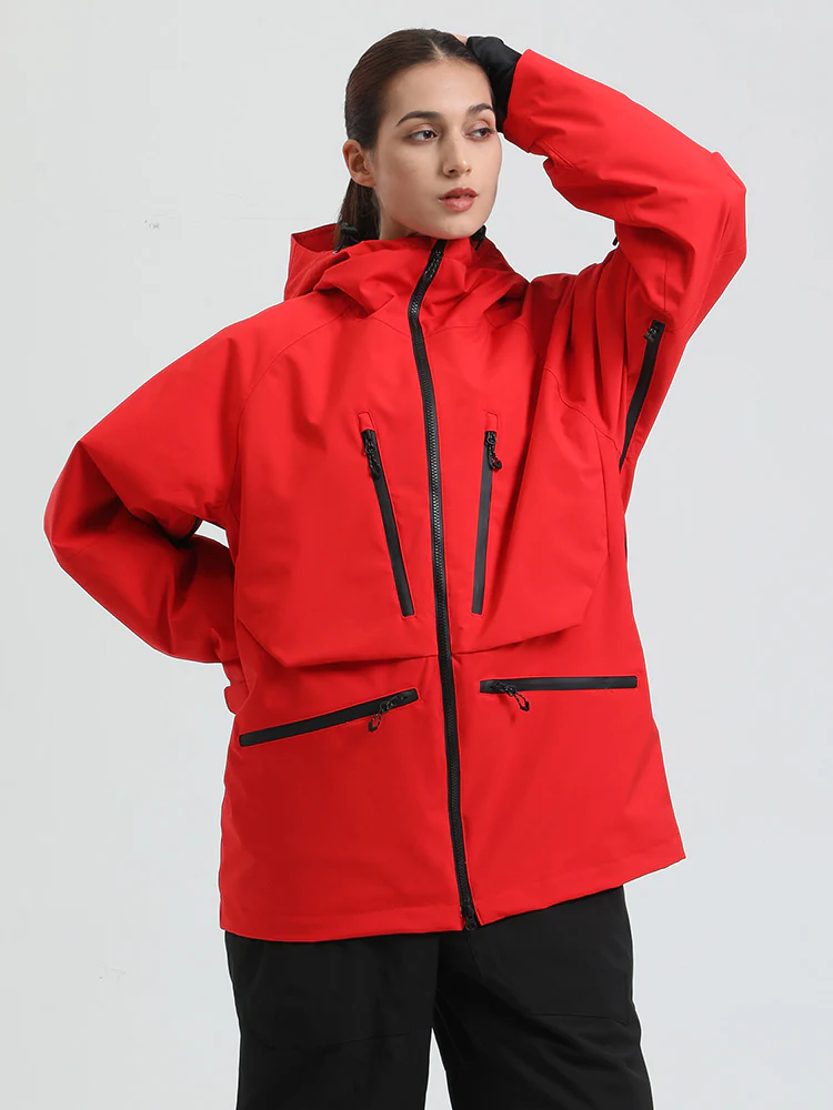Women's Gsou Snow Durable Mountain Pro All Function Cargo Snow Jacket - Image 13