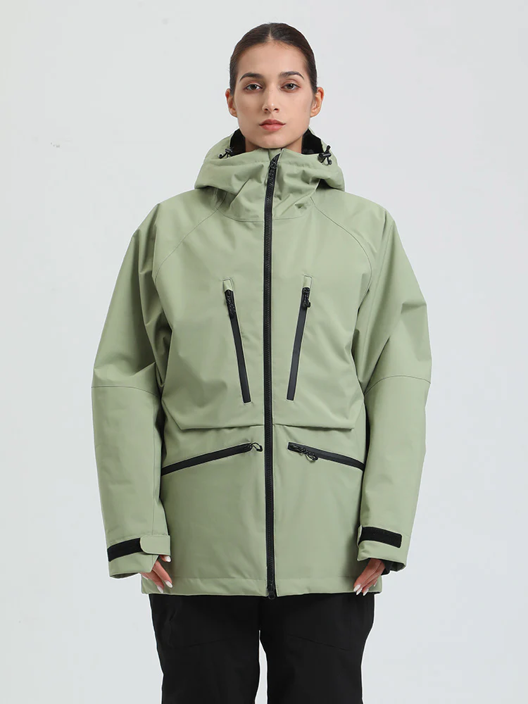 Women's Gsou Snow Durable Mountain Pro All Function Cargo Snow Jacket - Image 16