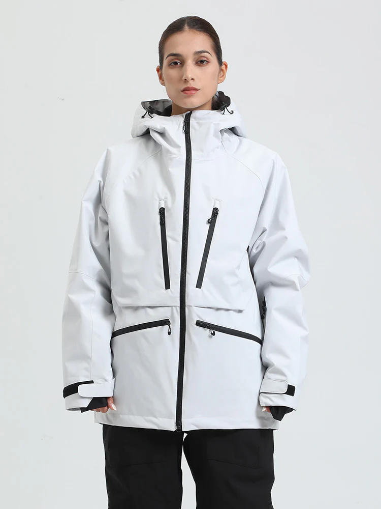 Women's Gsou Snow Durable Mountain Pro All Function Cargo Snow Jacket - Image 17