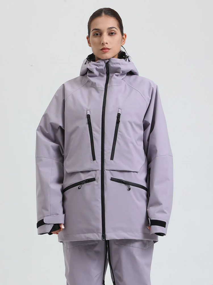 Women's Gsou Snow Durable Mountain Pro All Function Cargo Snow Jacket - Image 21