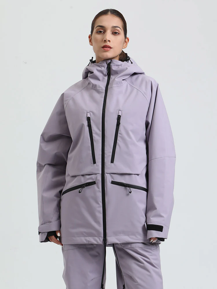 Women's Gsou Snow Durable Mountain Pro All Function Cargo Snow Jacket - Image 22