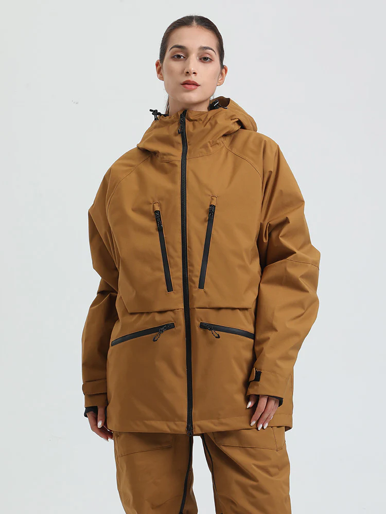 Women's Gsou Snow Durable Mountain Pro All Function Cargo Snow Jacket - Image 25