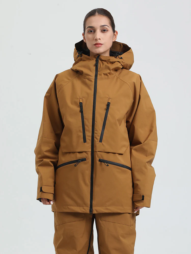 Women's Gsou Snow Durable Mountain Pro All Function Cargo Snow Jacket - Image 26