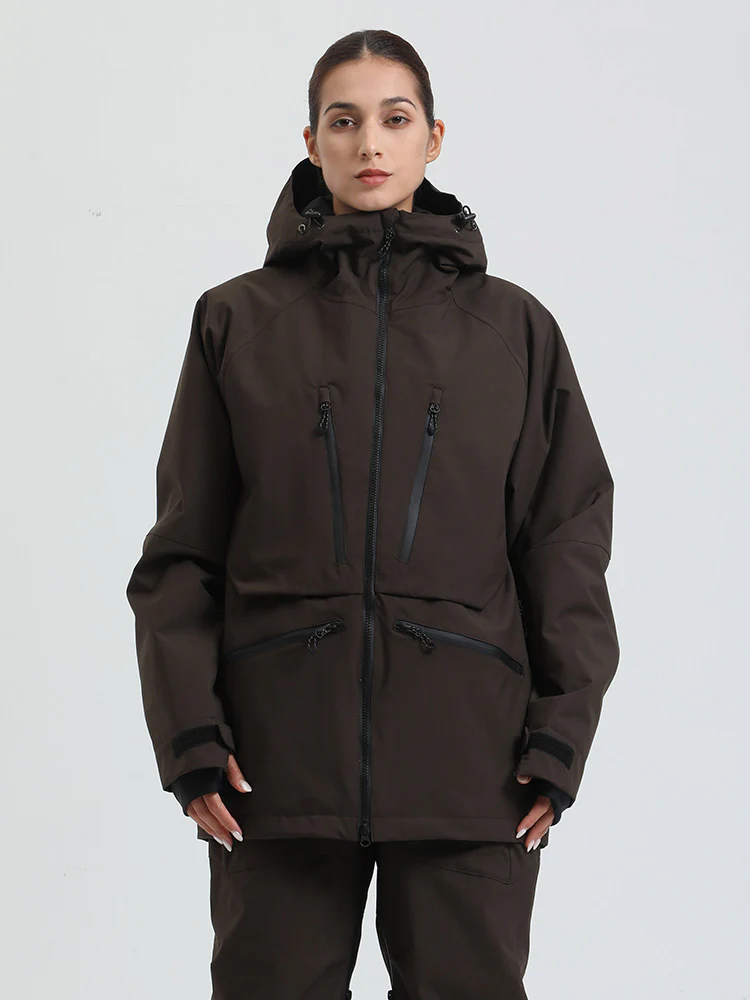 Women's Gsou Snow Durable Mountain Pro All Function Cargo Snow Jacket - Image 28