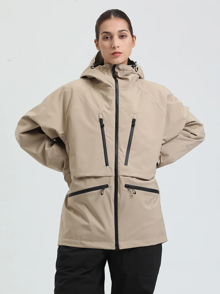 Women's Gsou Snow Durable Mountain Pro All Function Cargo Snow Jacket - Image 3