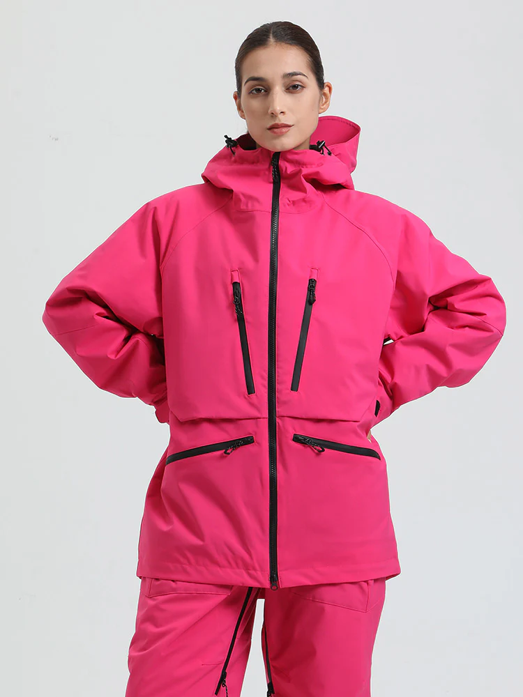 Women's Gsou Snow Durable Mountain Pro All Function Cargo Snow Jacket - Image 7