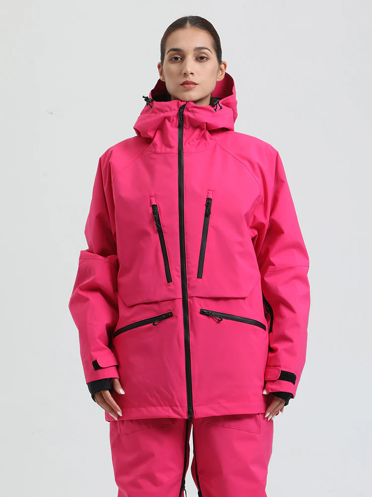 Women's Gsou Snow Durable Mountain Pro All Function Cargo Snow Jacket - Image 8