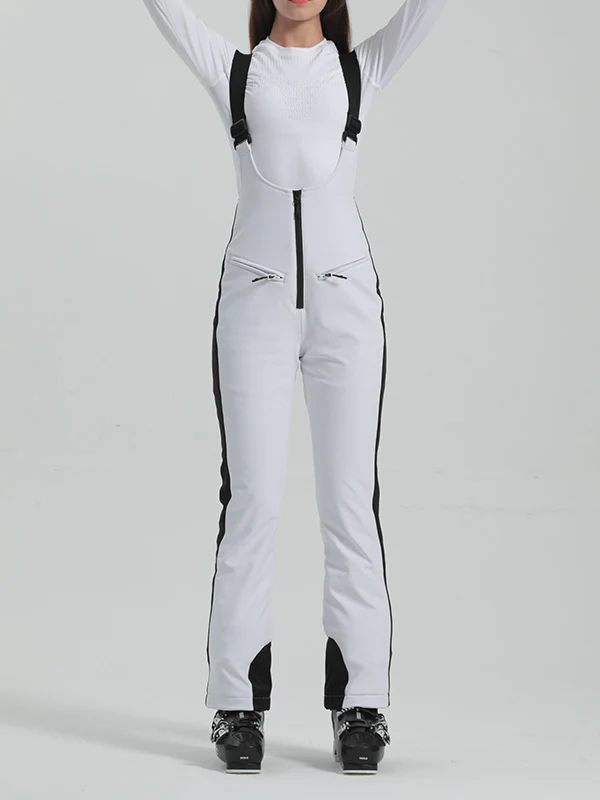 Women's Gsou Snow Elegant Flare Ski Bibs Pants - Image 10