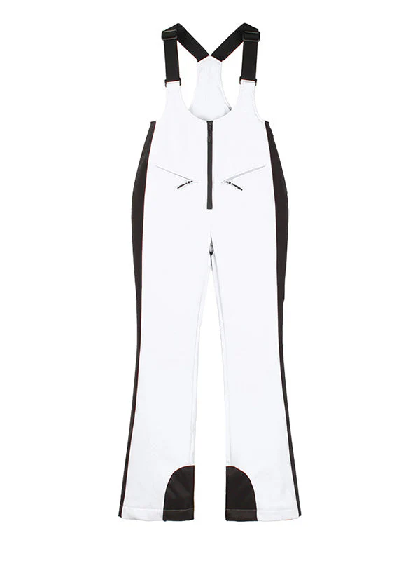 Women's Gsou Snow Elegant Flare Ski Bibs Pants - Image 11