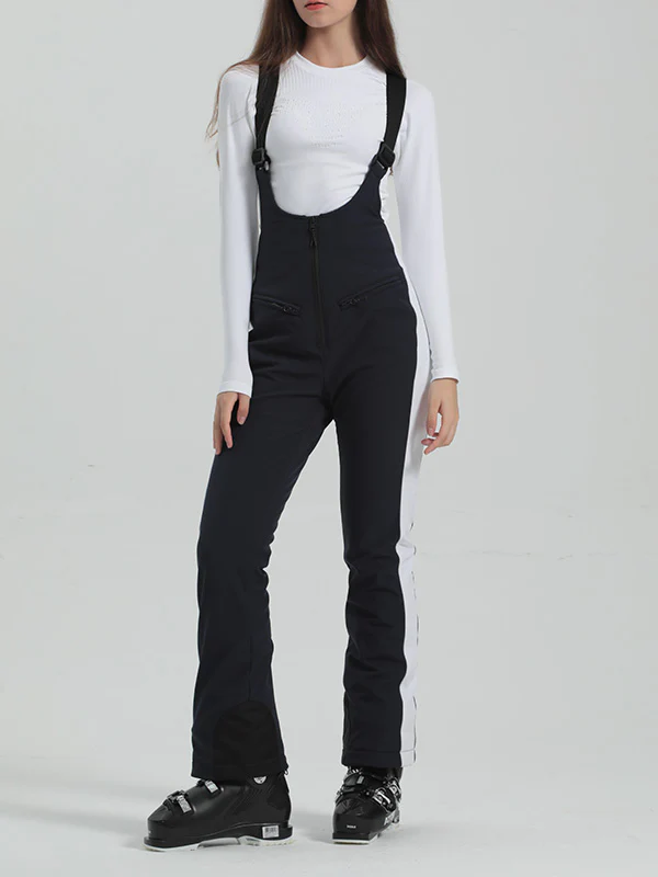 Women's Gsou Snow Elegant Flare Ski Bibs Pants - Image 20