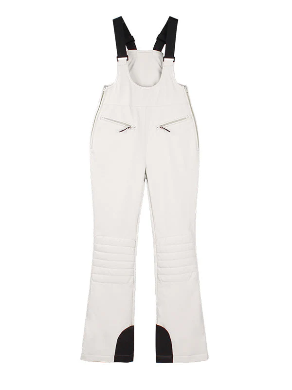 Women's Gsou Snow Elegant Stretch Flare Ski Bibs Pants - Image 12