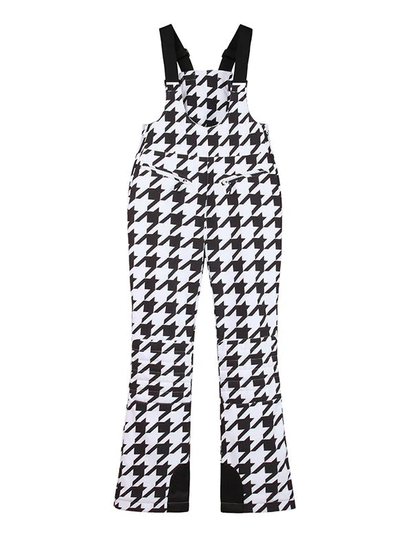 Women's Gsou Snow Elegant Stretch Flare Ski Bibs Pants - Image 4