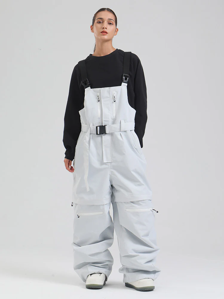 Women's Gsou Snow Mountain Chill Freestyle Baggy Snowboard Bibs - Image 11