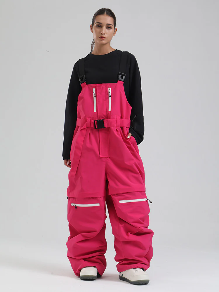 Women's Gsou Snow Mountain Chill Freestyle Baggy Snowboard Bibs - Image 12