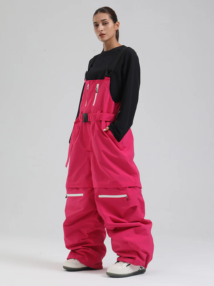 Women's Gsou Snow Mountain Chill Freestyle Baggy Snowboard Bibs - Image 13