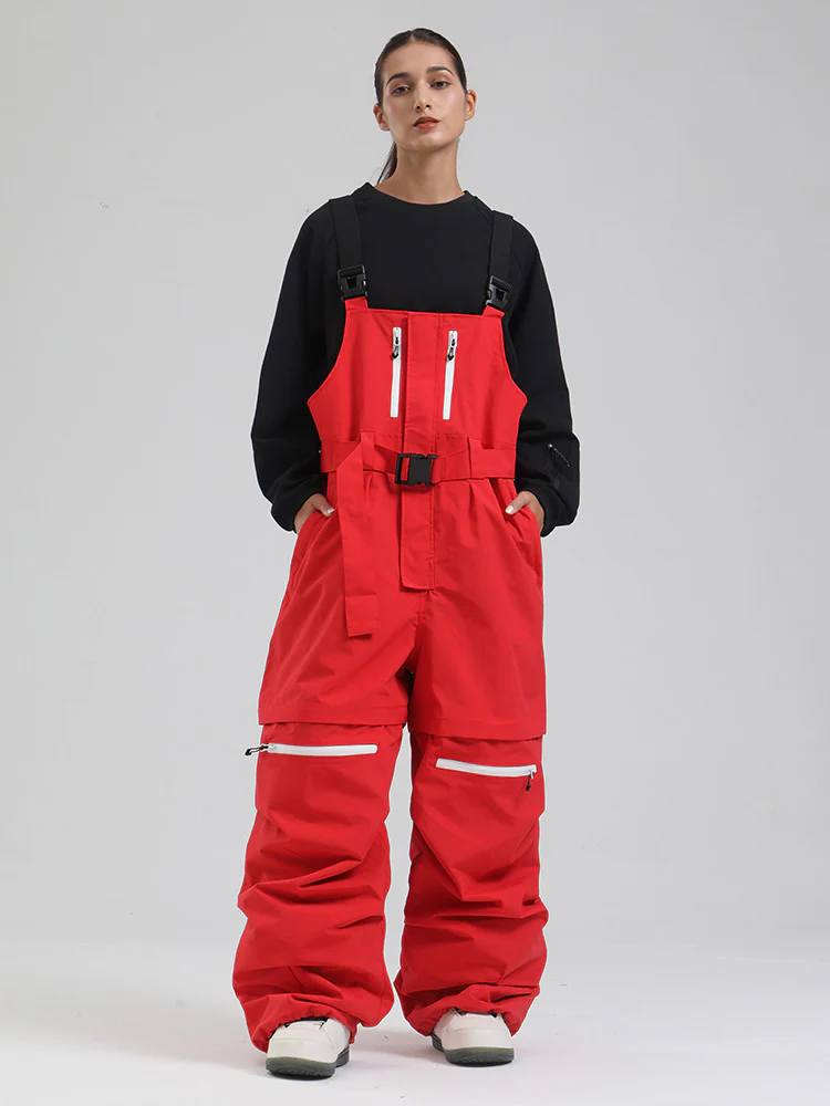 Women's Gsou Snow Mountain Chill Freestyle Baggy Snowboard Bibs - Image 6