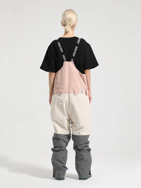 Women's Gsou Snow Mountain Discover Colorblock Snow Bibs Pants - Image 7