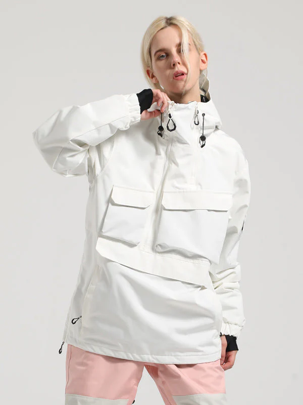 Women's Gsou Snow Winter Action Anorak Cargo Snow Jacket - Image 4