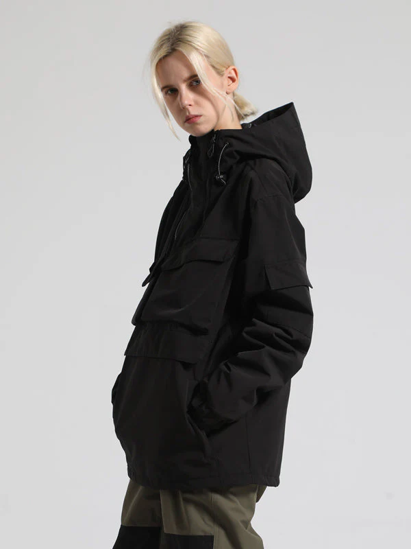 Women's Gsou Snow Winter Action Anorak Cargo Snow Jacket - Image 8