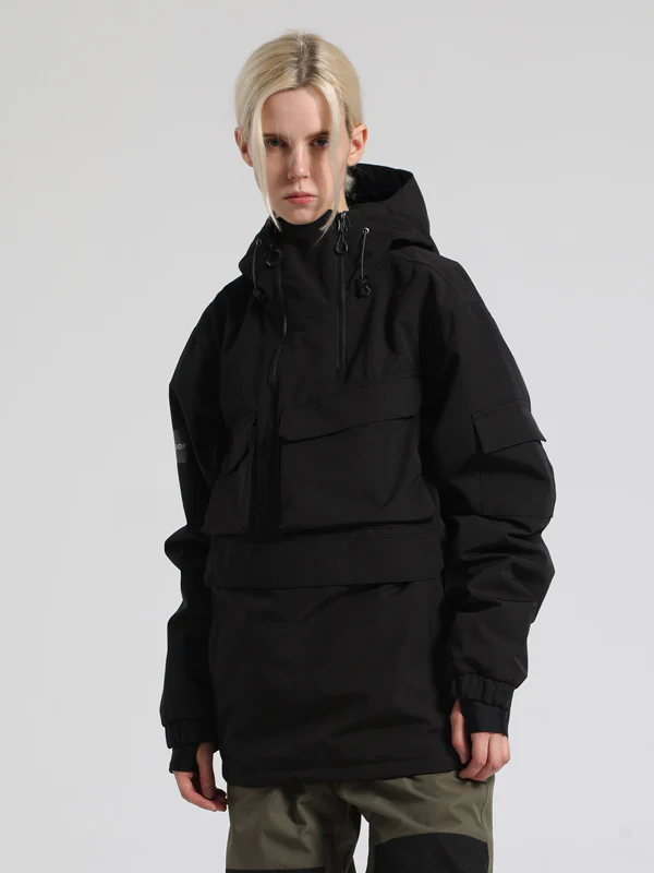 Women's Gsou Snow Winter Action Anorak Cargo Snowboard Jacket - Image 5