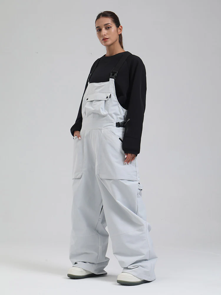 Women's SnowMaster Insulated Freestyle Baggy Snow Bibs Overalls - Image 11
