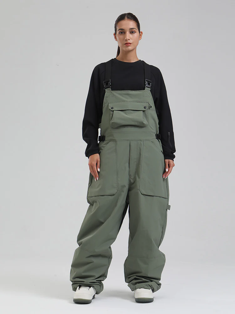Women's SnowMaster Insulated Freestyle Baggy Snow Bibs Overalls - Image 12