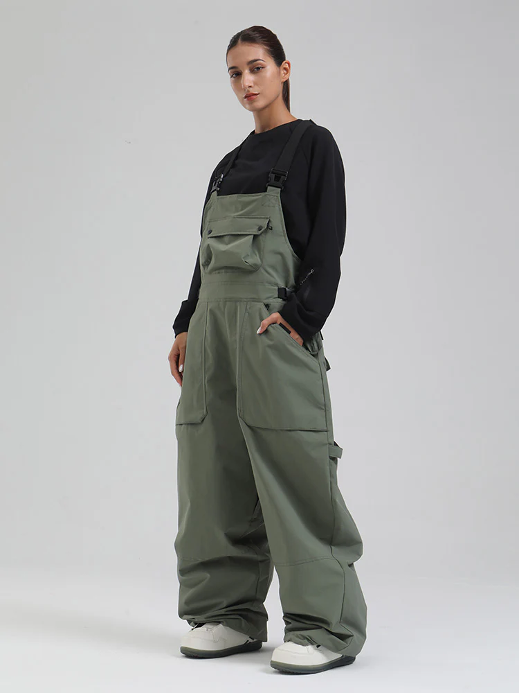 Women's SnowMaster Insulated Freestyle Baggy Snow Bibs Overalls - Image 13