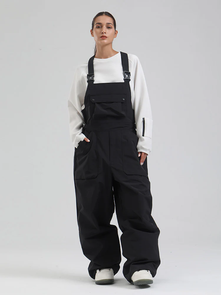 Women's SnowMaster Insulated Freestyle Baggy Snow Bibs Overalls - Image 3