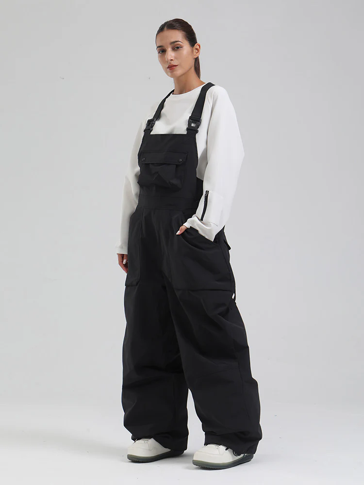 Women's SnowMaster Insulated Freestyle Baggy Snow Bibs Overalls - Image 4