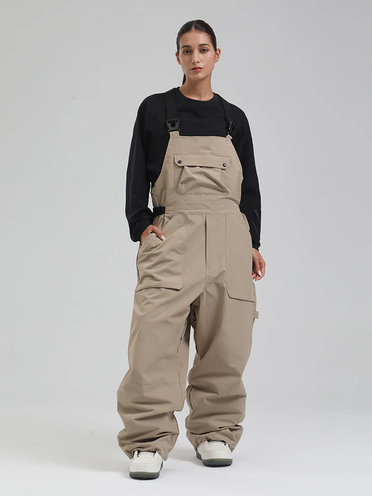 Women's SnowMaster Insulated Freestyle Baggy Snow Bibs Overalls - Image 5
