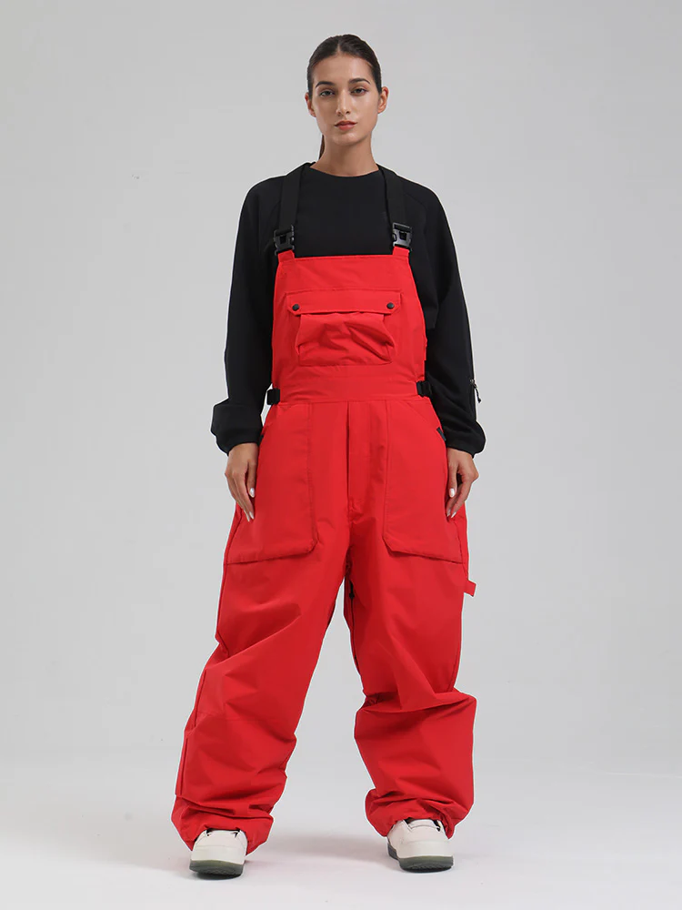 Women's SnowMaster Insulated Freestyle Baggy Snow Bibs Overalls - Image 7