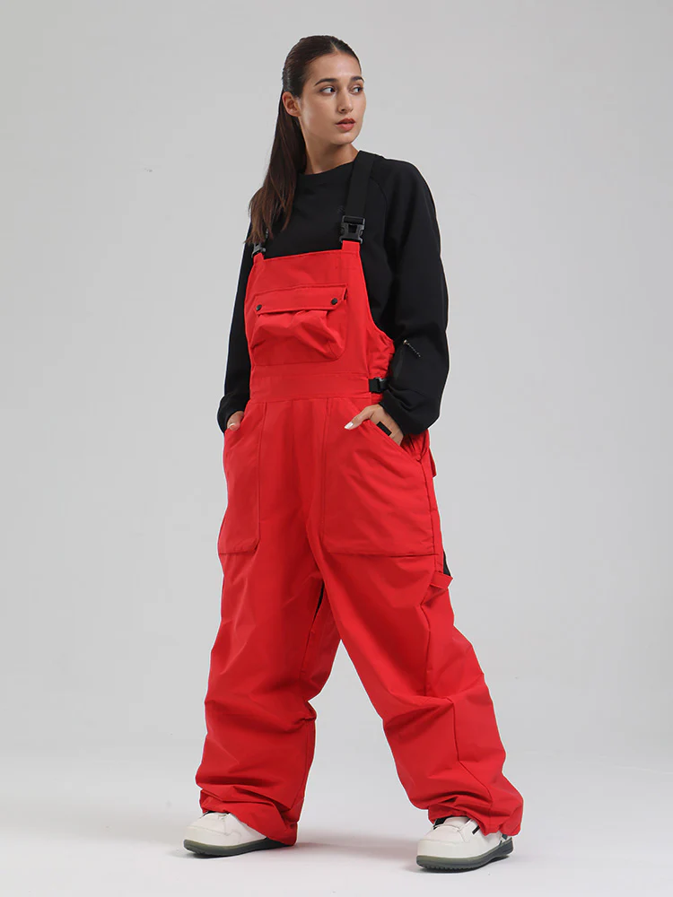 Women's SnowMaster Insulated Freestyle Baggy Snow Bibs Overalls - Image 8