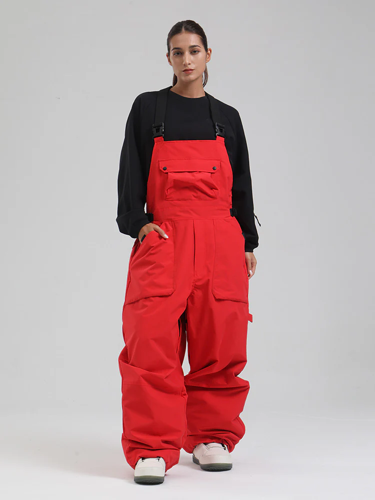 Women's SnowMaster Insulated Freestyle Baggy Snow Bibs Overalls - Image 9