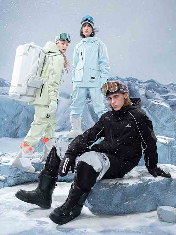 Women's High Experience Mountain Shred Trendy Two Piece Snowsuits - Image 12