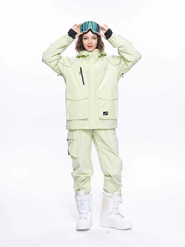 Women's High Experience Mountain Shred Trendy Two Piece Snowsuits - Image 14