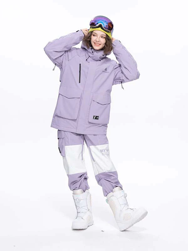 Women's High Experience Mountain Shred Trendy Two Piece Snowsuits - Image 4