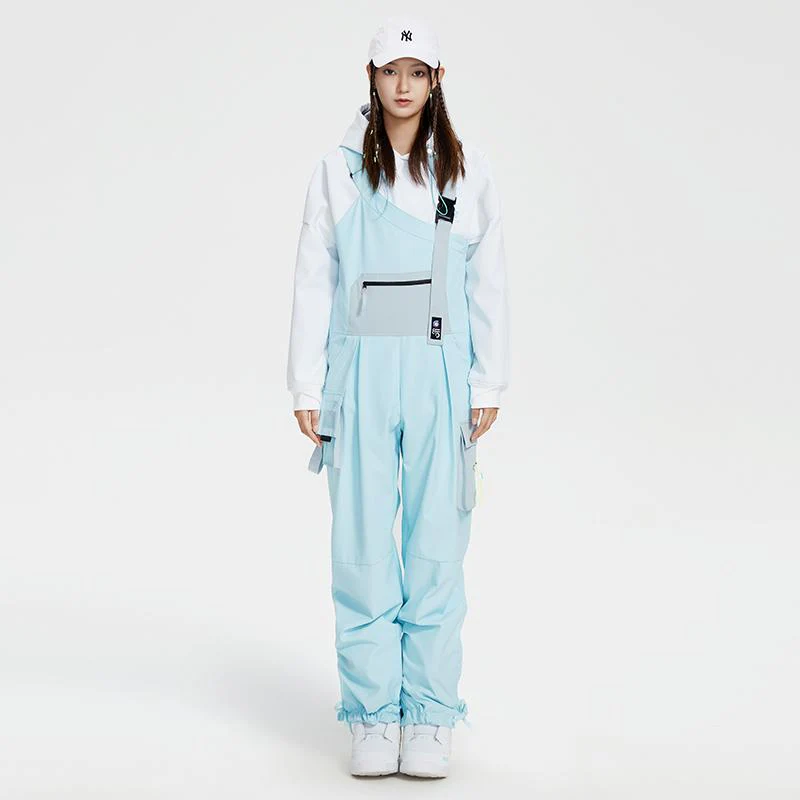 Women's High Experience French Chic Unisex Snowboard Ski Bib Pants - Image 3