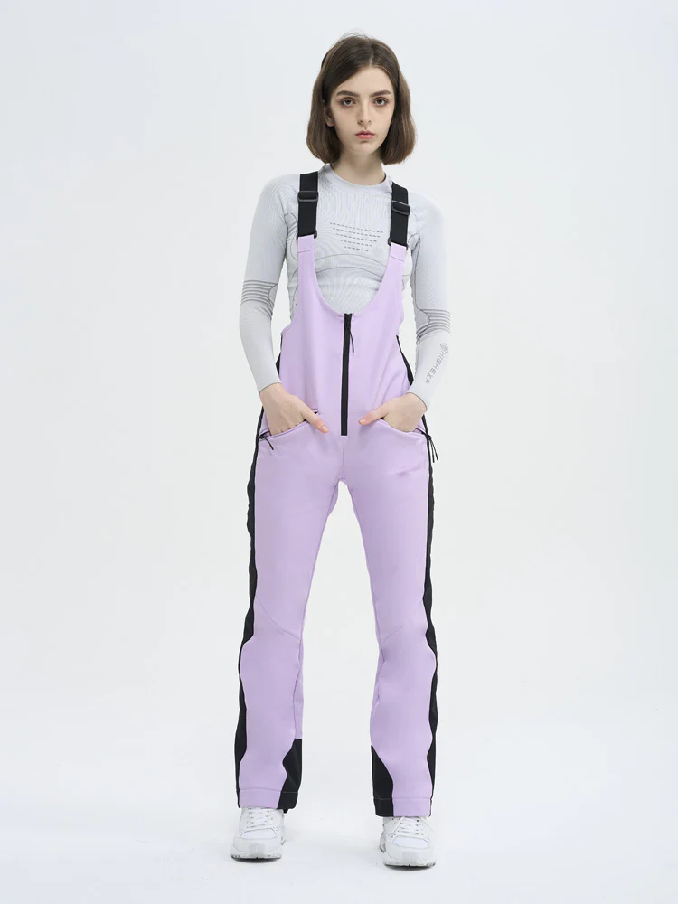 Women's High Experience Tailored Flex Flare Ski Bibs Overalls - Image 10