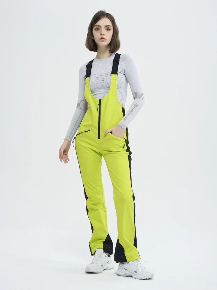 Women's High Experience Tailored Flex Flare Ski Bibs Overalls - Image 13